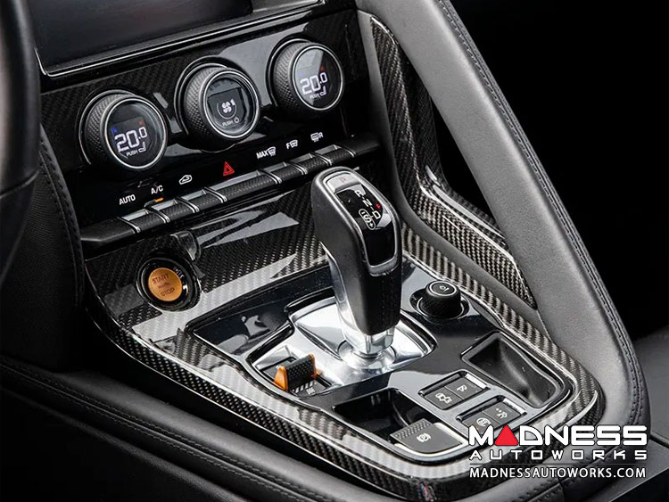 Jaguar FType Carbon Fiber Center Console Trim Carbon Fiber MADNESS